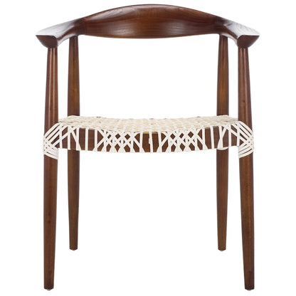 SAFAVIEH Trix Bandelier Black Dining Arm Chair - 24.8 x 18.9 x 30.7 - 25W x 19D x 31H