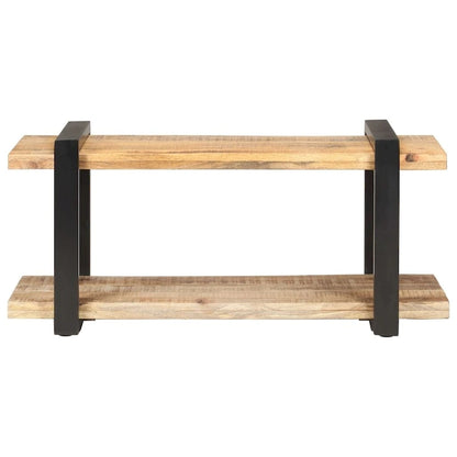 vidaXL TV Stand 35.4x15.7x15.7 Rough Mango Wood