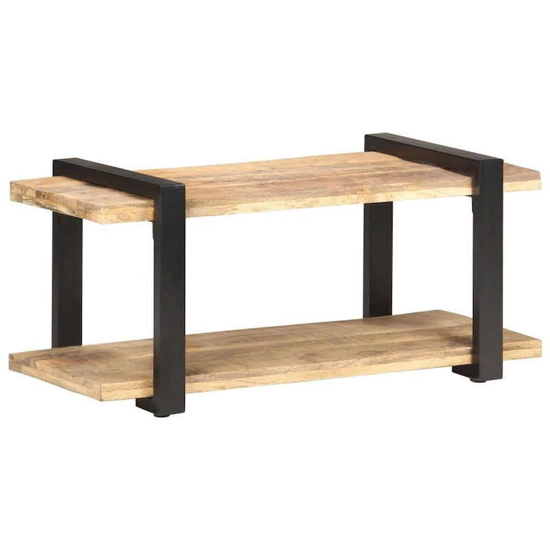 vidaXL TV Stand 35.4x15.7x15.7 Rough Mango Wood