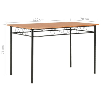 vidaXL Dining Table Brown 47.2x27.6x29.5 MDF