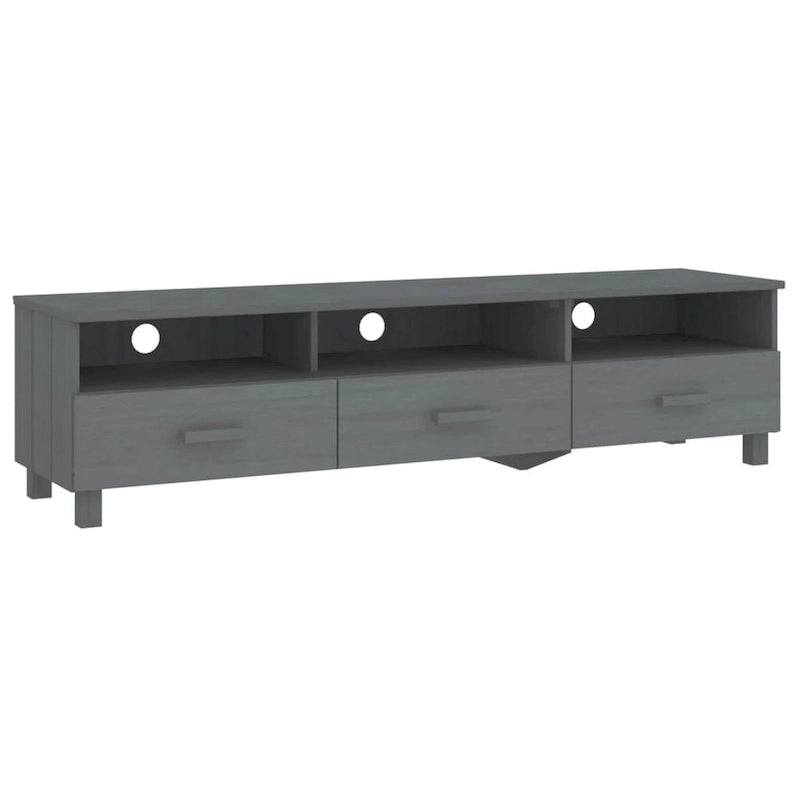 vidaXL TV Stand TV Console Sideboard TV Unit Cupboard HAMAR Solid Wood Pine - 62.2x15.7x15.7