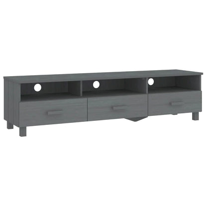 vidaXL TV Stand TV Console Sideboard TV Unit Cupboard HAMAR Solid Wood Pine - 62.2x15.7x15.7