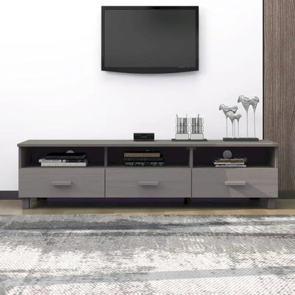 vidaXL TV Stand TV Console Sideboard TV Unit Cupboard HAMAR Solid Wood Pine - 62.2x15.7x15.7