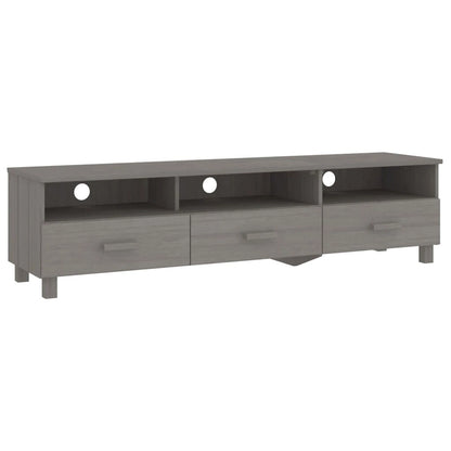 vidaXL TV Stand TV Console Sideboard TV Unit Cupboard HAMAR Solid Wood Pine - 62.2x15.7x15.7