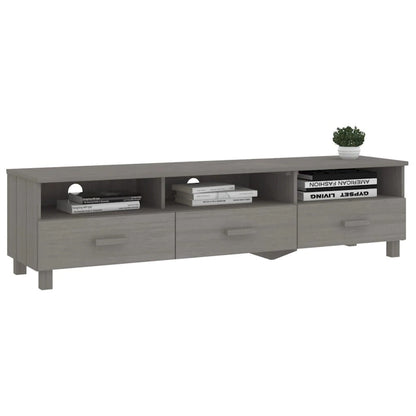 vidaXL TV Stand TV Console Sideboard TV Unit Cupboard HAMAR Solid Wood Pine - 62.2x15.7x15.7
