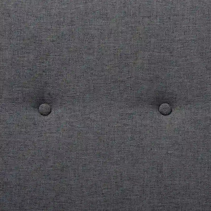 Theo Mid-Century Modern Fabric Upholstered Walnut Finished Bench - 17.9 High x 48.8 Wide x 18.3 Deep