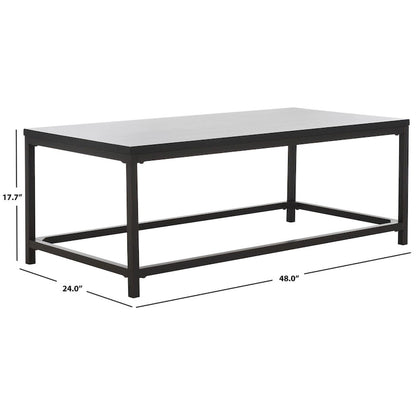 SAFAVIEH Aino Reclamined Wood Finish Coffee Table - 48 x 24 x 17.7 - 48Wx24Dx18H