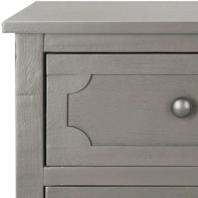 SAFAVIEH Dinah Grey 3-Drawer Storage Side Chest - 16.9 x 13.4 x 26.8 - 17Wx13Dx26H