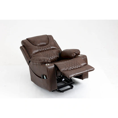 Power Lift Recliner Leather with Massage and Heating