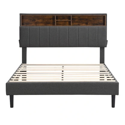 Full Size Upholstered Platform Bed