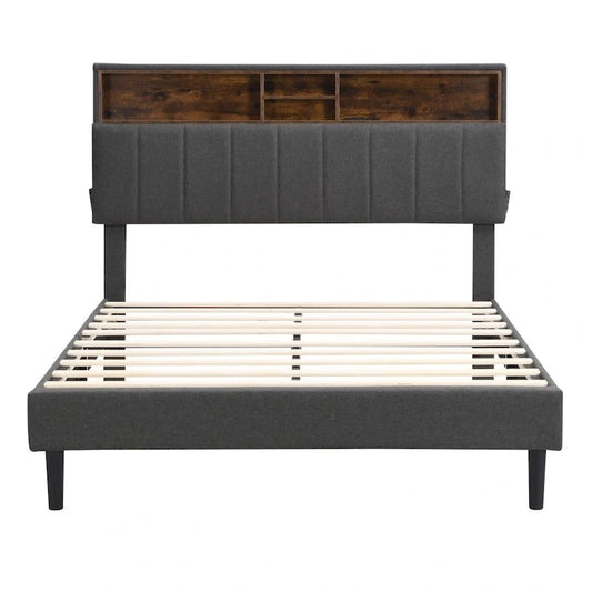 Full Size Upholstered Platform Bed