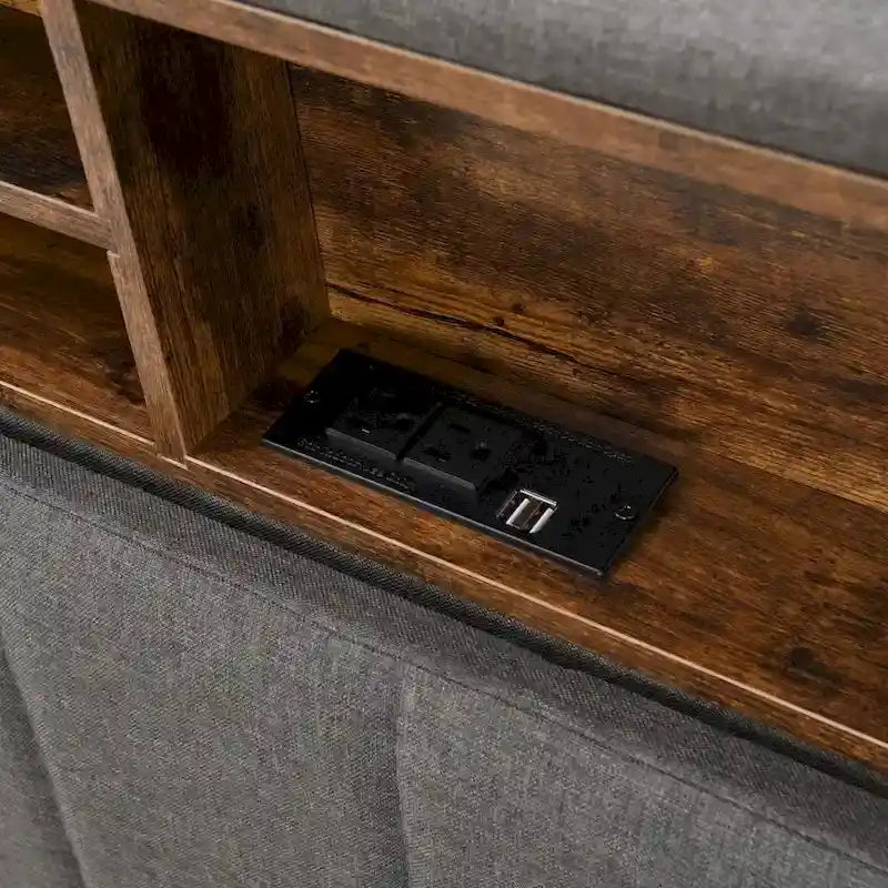 Full Size Upholstered Platform Bed