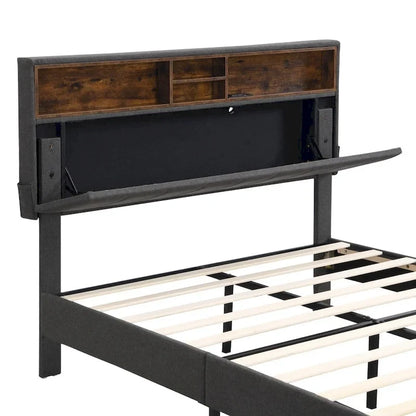 Full Size Upholstered Platform Bed