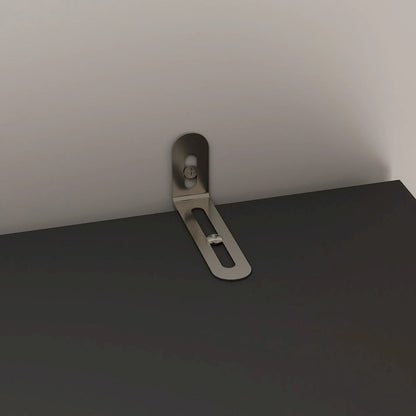 Black Glass Door Wardrobe Set with Lighting Strips, Storage Cabinet