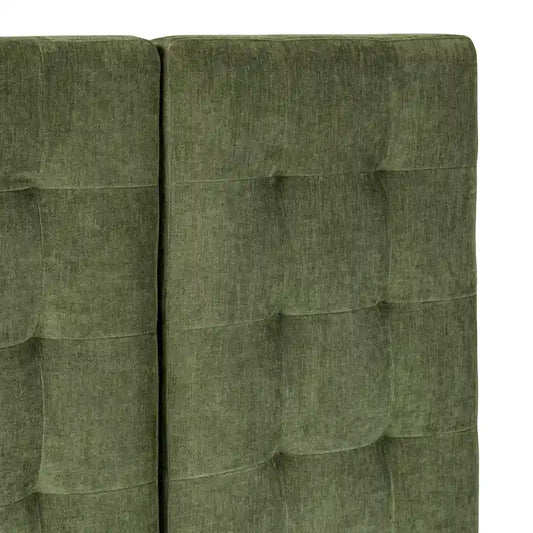 Poly & Bark Napa Fabric Headboard in Distressed Green Velvet