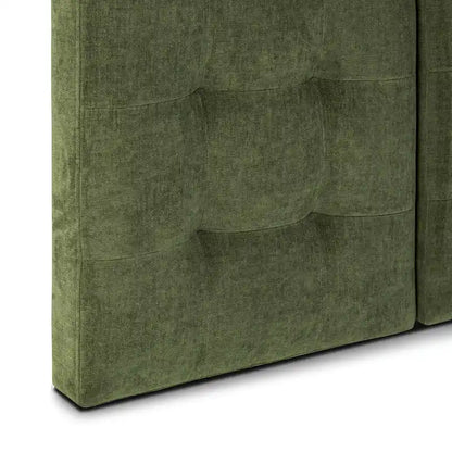 Poly & Bark Napa Fabric Headboard in Distressed Green Velvet
