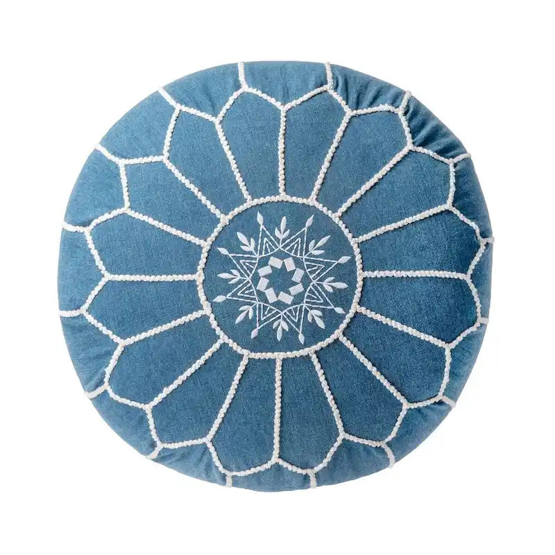 Nuloom Classic Moroccan Cotton Ottoman Pouf