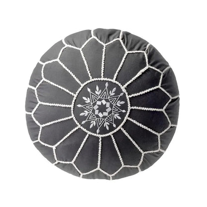 Nuloom Classic Moroccan Cotton Ottoman Pouf