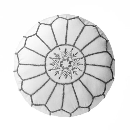 Nuloom Classic Moroccan Cotton Ottoman Pouf