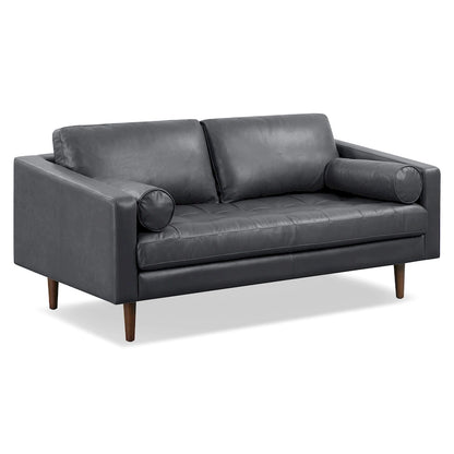 Poly & Bark Napa 72 Apartment Sofa - Full Grain Genuine Italian Leather