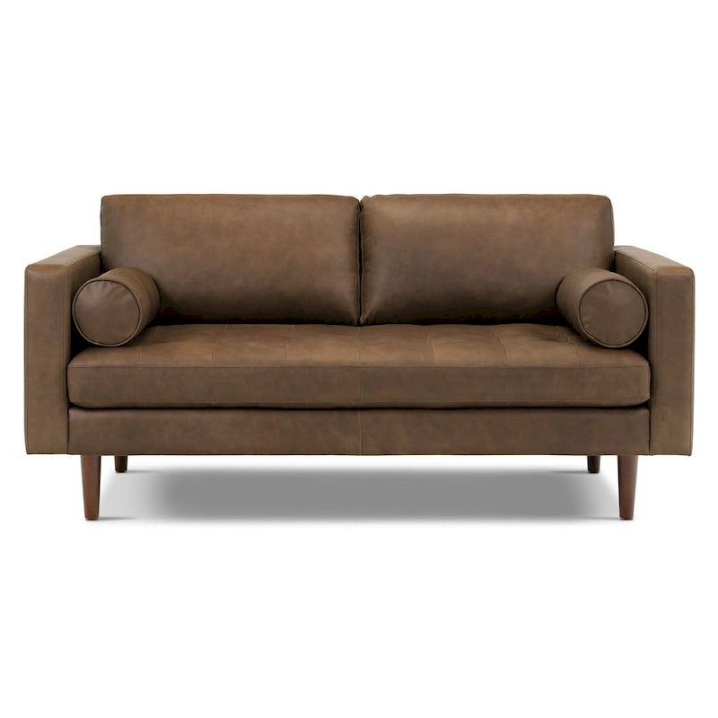 Poly & Bark Napa 72 Apartment Sofa - Full Grain Genuine Italian Leather