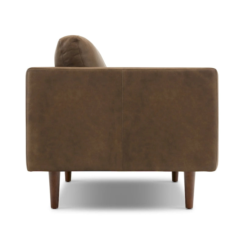 Poly & Bark Napa 72 Apartment Sofa - Full Grain Genuine Italian Leather