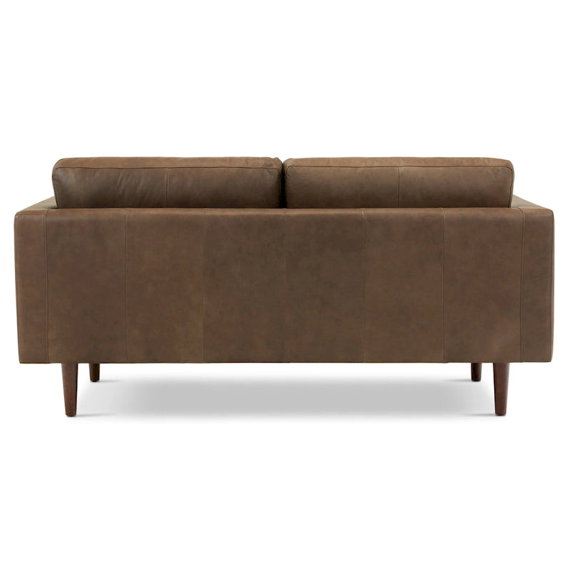 Poly & Bark Napa 72 Apartment Sofa - Full Grain Genuine Italian Leather