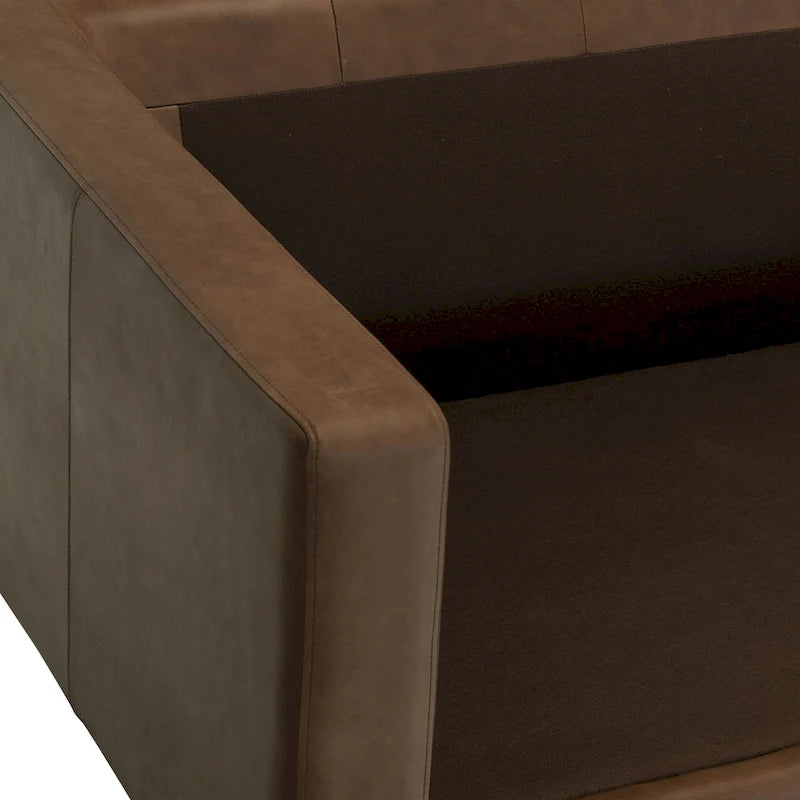 Poly & Bark Napa 72 Apartment Sofa - Full Grain Genuine Italian Leather