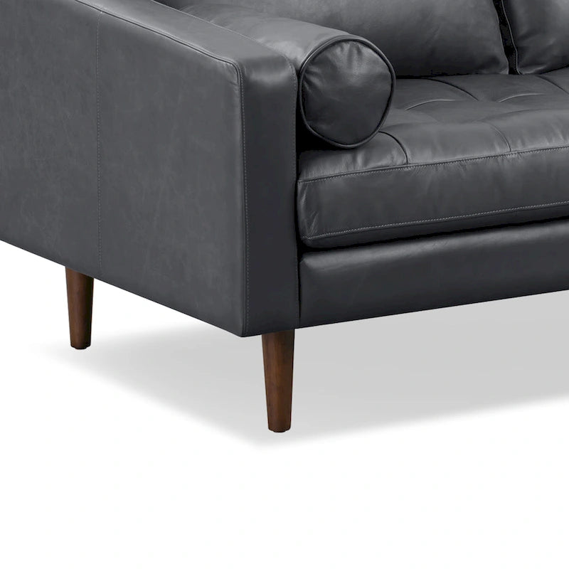 Poly & Bark Napa 72 Apartment Sofa - Full Grain Genuine Italian Leather