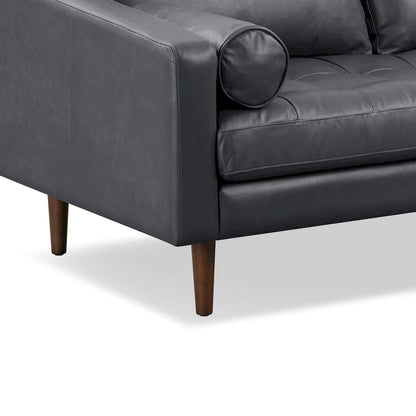 Poly & Bark Napa 72 Apartment Sofa - Full Grain Genuine Italian Leather