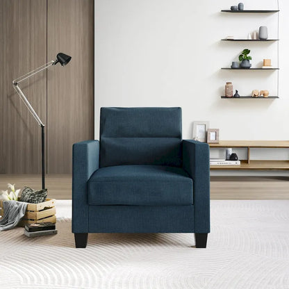 CraftPorch Clean and Minimalist Linen Upholstered 3-Piece Living Room Set