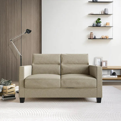 CraftPorch Clean and Minimalist Linen Upholstered 3-Piece Living Room Set