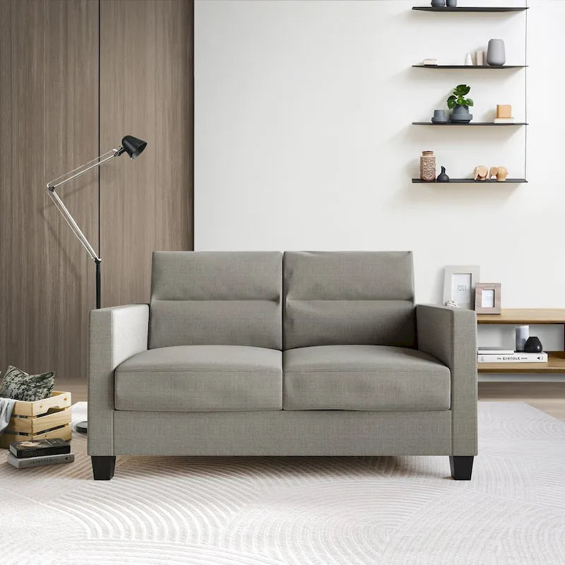 CraftPorch Clean and Minimalist Linen Upholstered 3-Piece Living Room Set