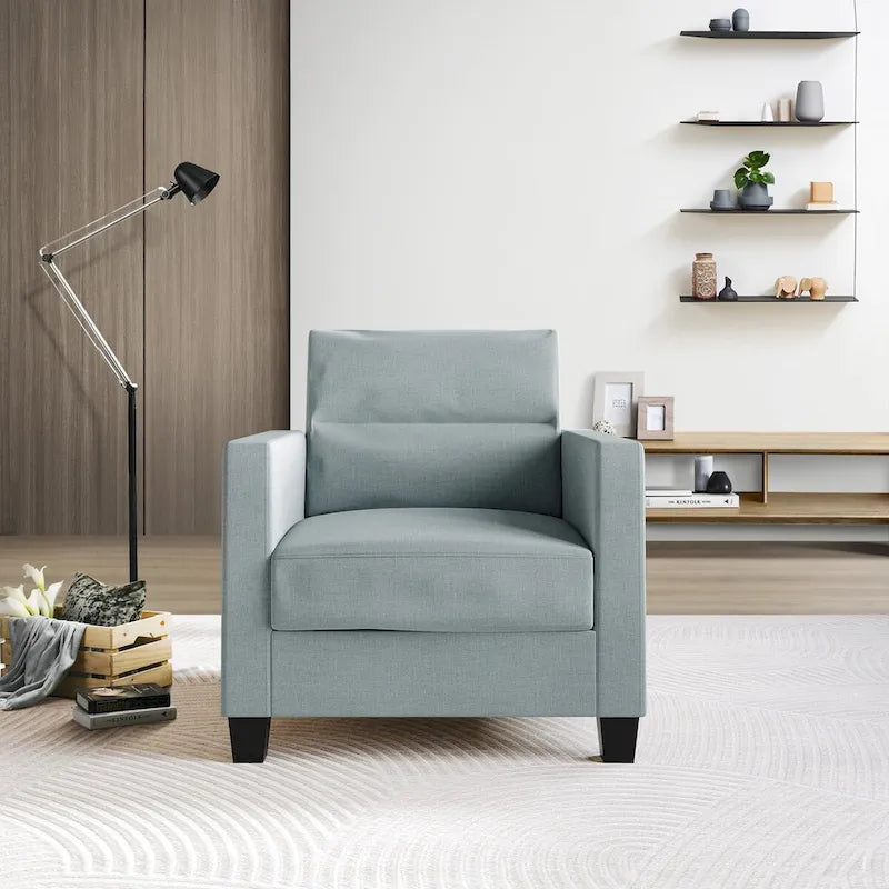 CraftPorch Clean and Minimalist Linen Upholstered 3-Piece Living Room Set