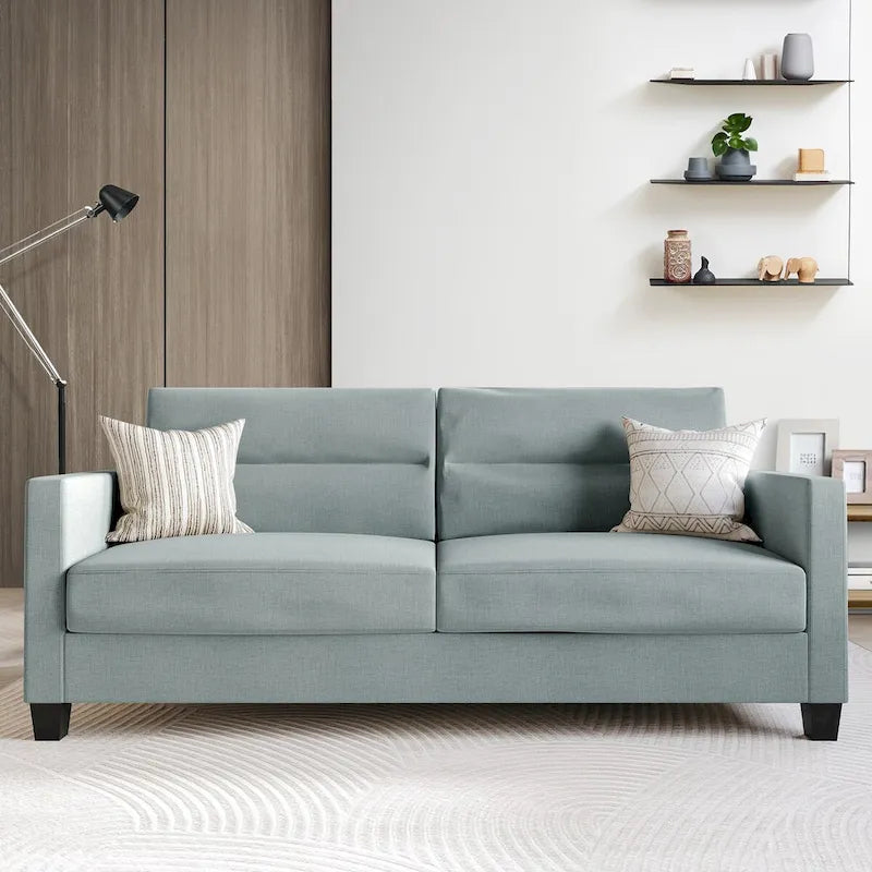 CraftPorch Clean and Minimalist Linen Upholstered 3-Piece Living Room Set