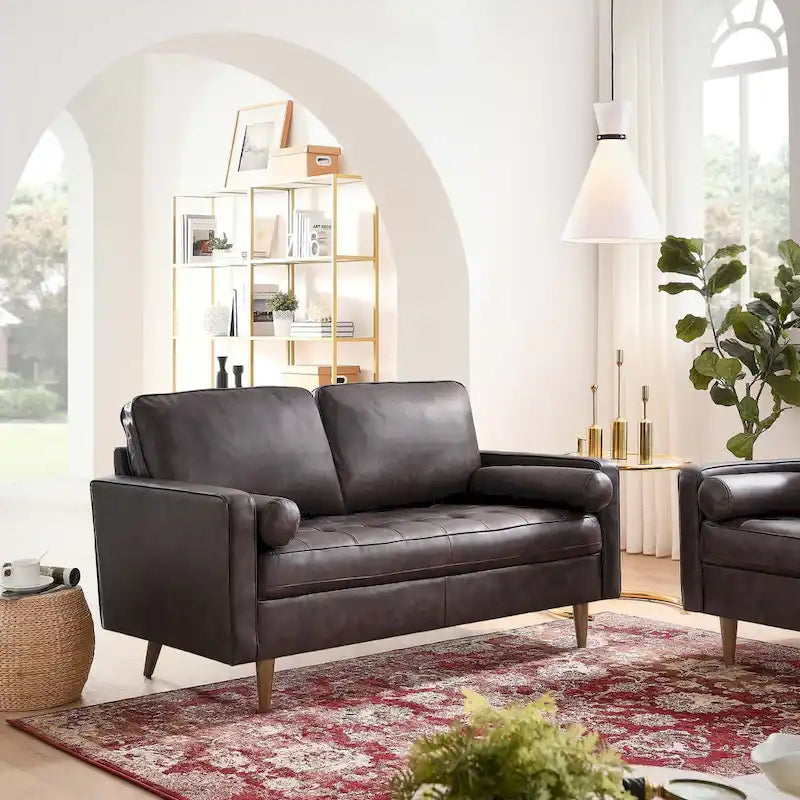 Valour Leather Loveseat