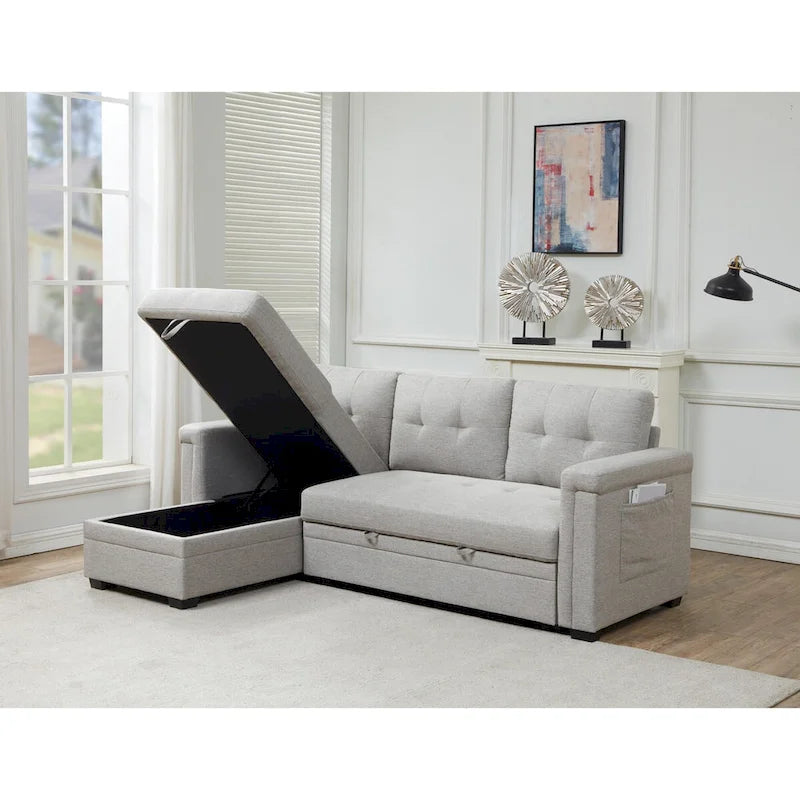 Storage Convertible Reversible Sectional Sofa