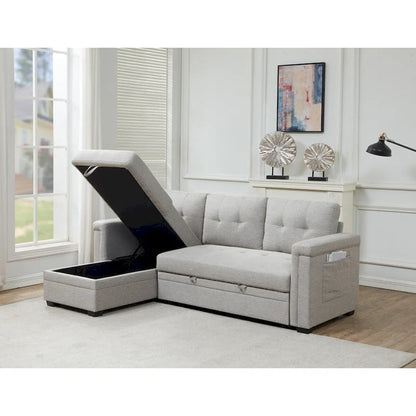 Storage Convertible Reversible Sectional Sofa