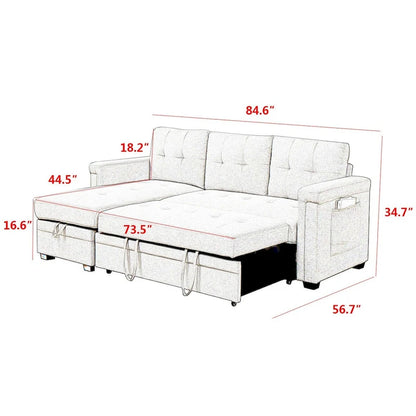 Storage Convertible Reversible Sectional Sofa