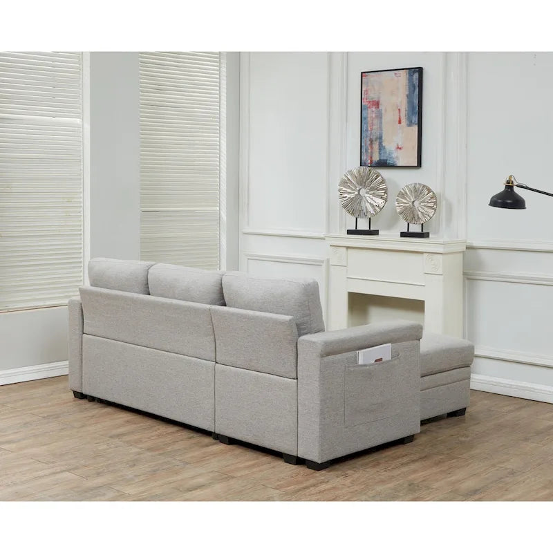 Storage Convertible Reversible Sectional Sofa