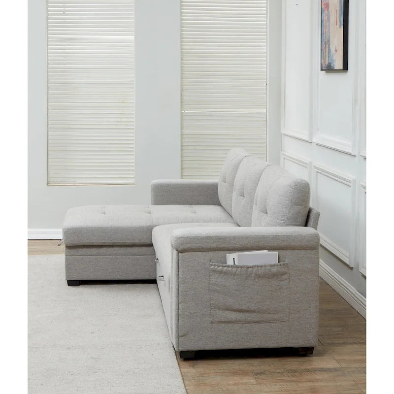 Storage Convertible Reversible Sectional Sofa