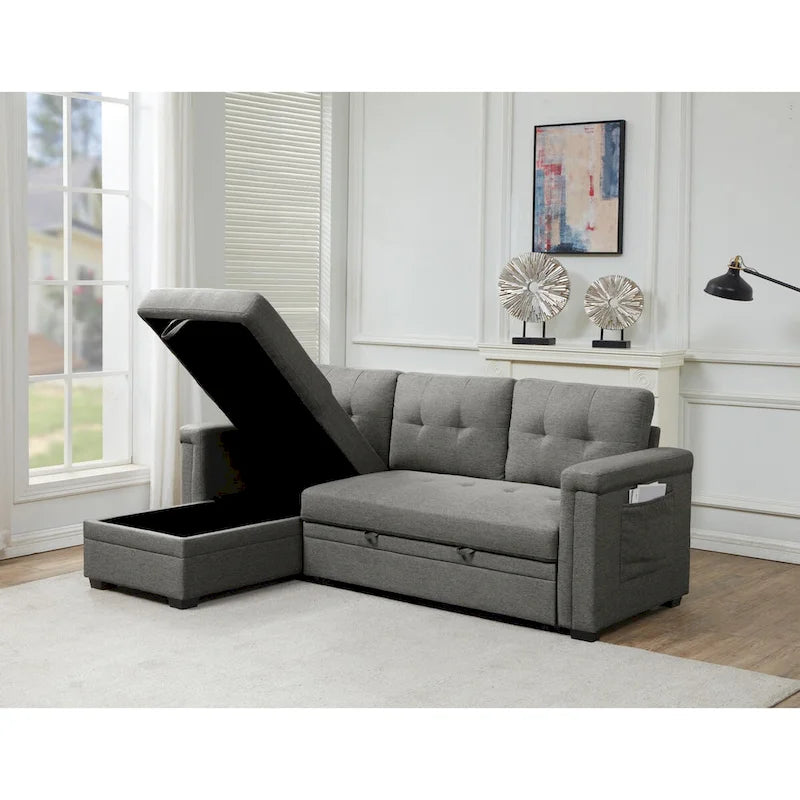 Storage Convertible Reversible Sectional Sofa