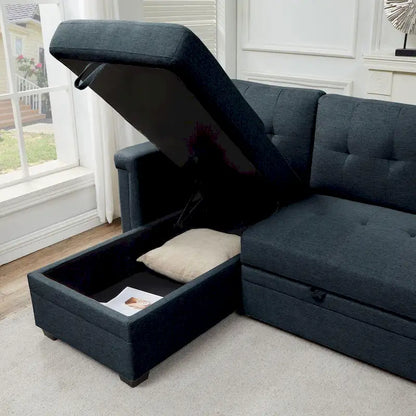 Storage Convertible Reversible Sectional Sofa