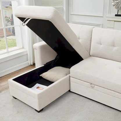 Storage Convertible Reversible Sectional Sofa