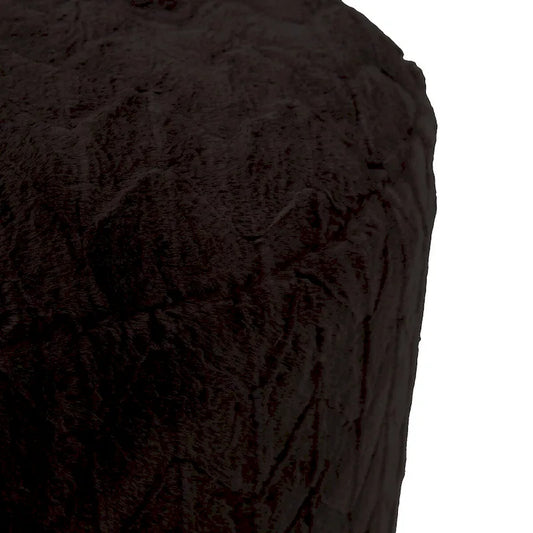 Allan Andrews Foot Pouf Angora Ebony