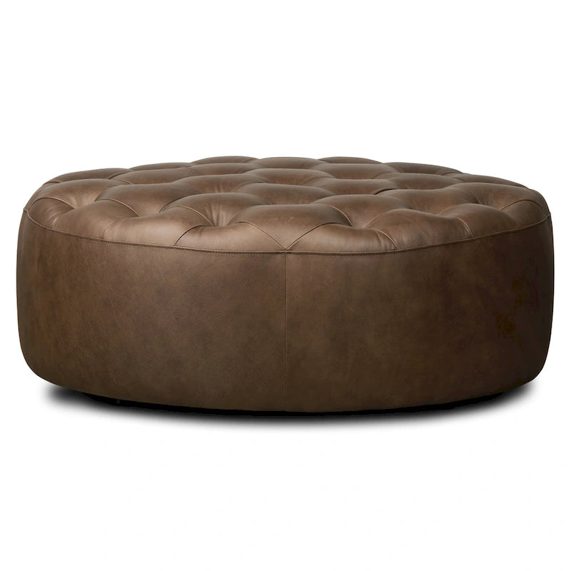Poly & Bark Ascot Ottoman - Full Grain Genuine Italian Leather