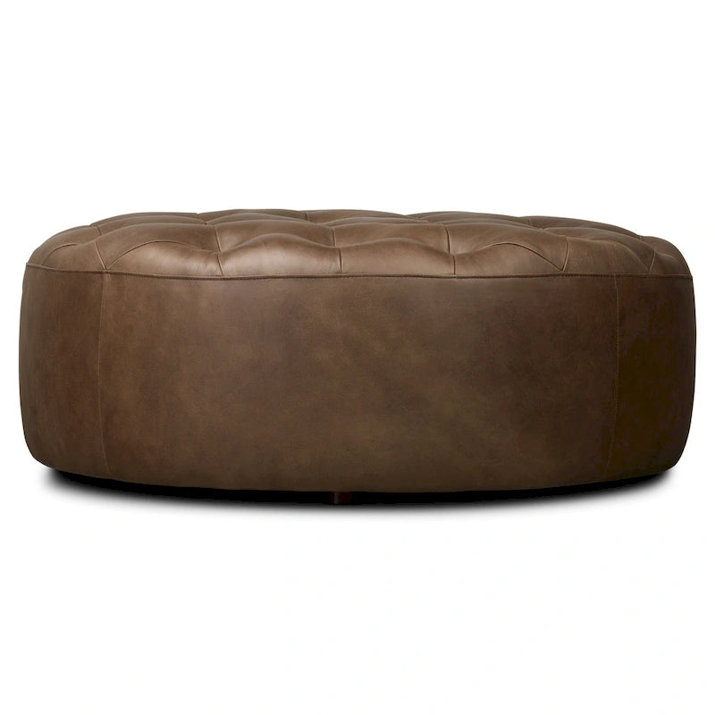 Poly & Bark Ascot Ottoman - Full Grain Genuine Italian Leather