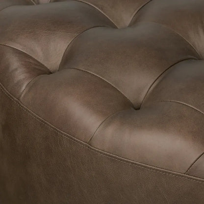 Poly & Bark Ascot Ottoman - Full Grain Genuine Italian Leather