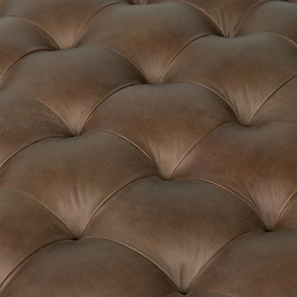 Poly & Bark Ascot Ottoman - Full Grain Genuine Italian Leather