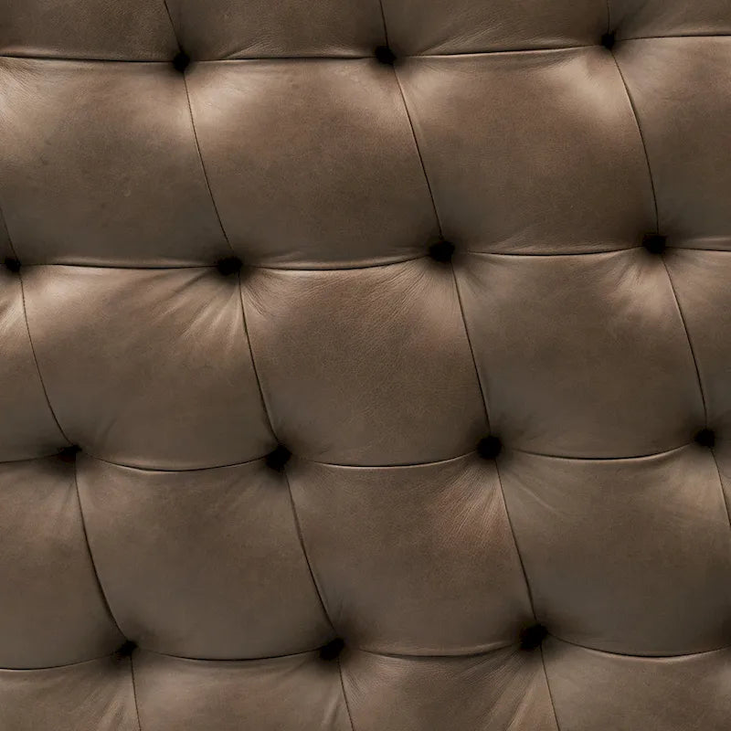 Poly & Bark Ascot Ottoman - Full Grain Genuine Italian Leather